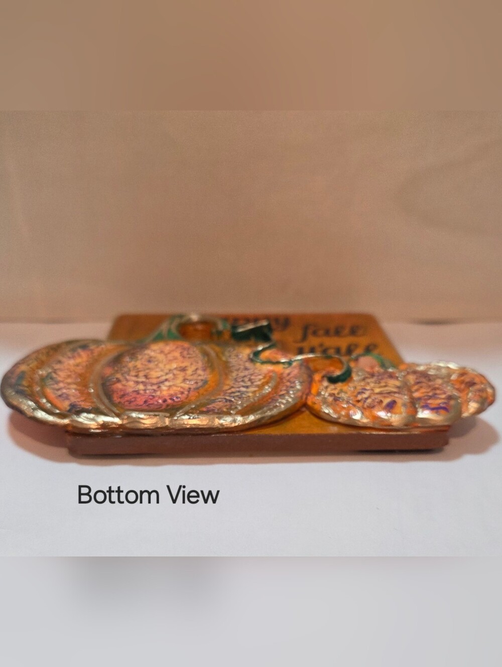 3D Handmade Decorative 'Happy Fall Y'all' Pumpkin Desk Sitter or Magnet! - Picture 5 of 14